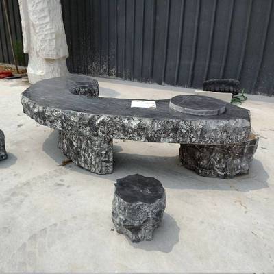 定做石雕桌椅 融合藝術與實用的公園裝飾